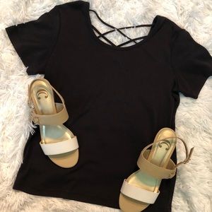 Criss-Cross Back T-Shirt
